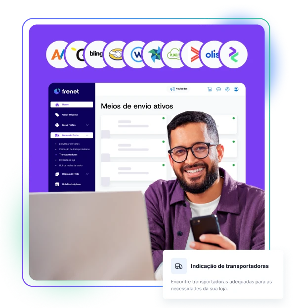 Frenet - Conecte transportadoras na sua loja virtual Parcerias  